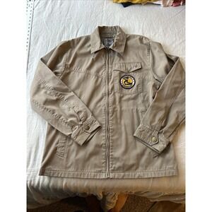 Volcom Men's Khaki Canvas Jacket XL Full Zip Utility French Toast Boys Watch
